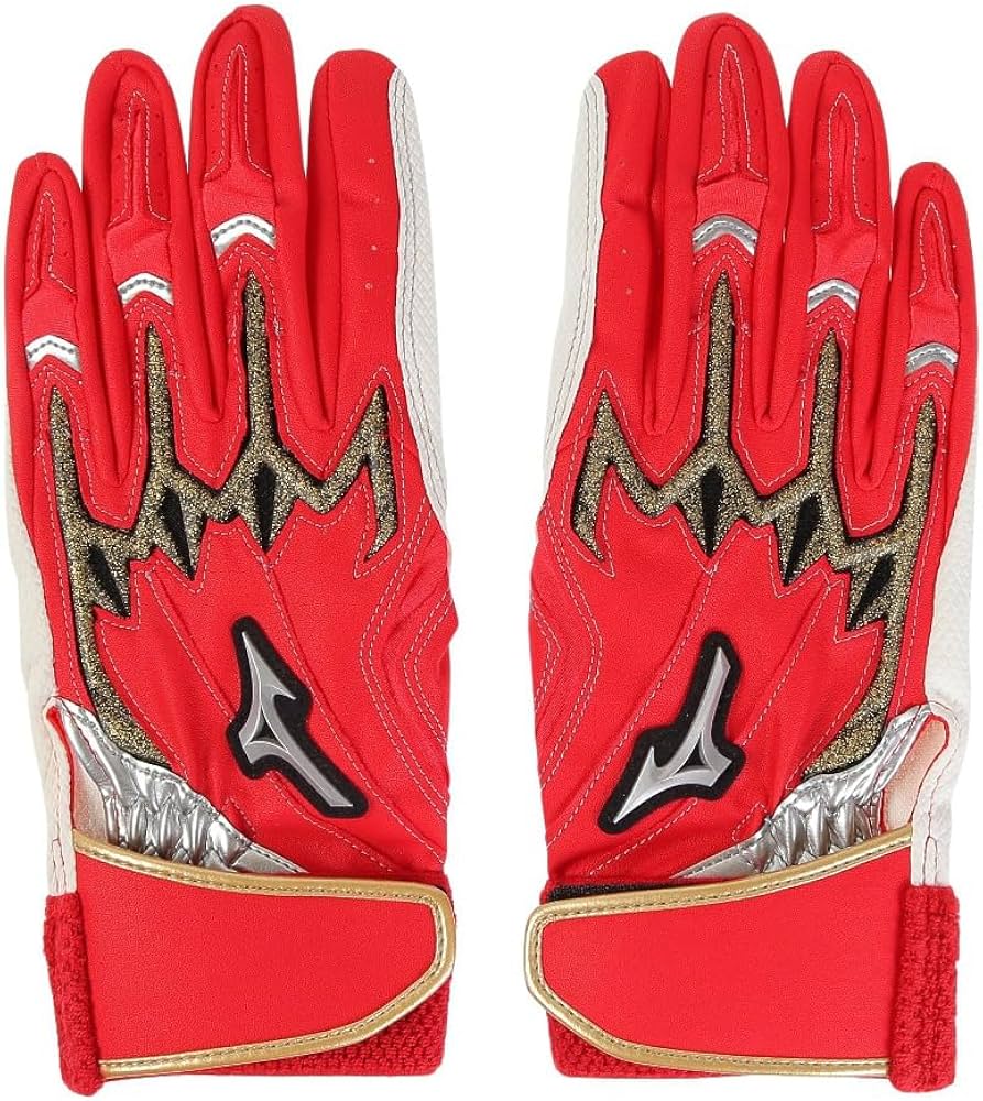 Amazon | ミズノ MIZUNO 野球 バッティング手袋 両手用 限定モデル