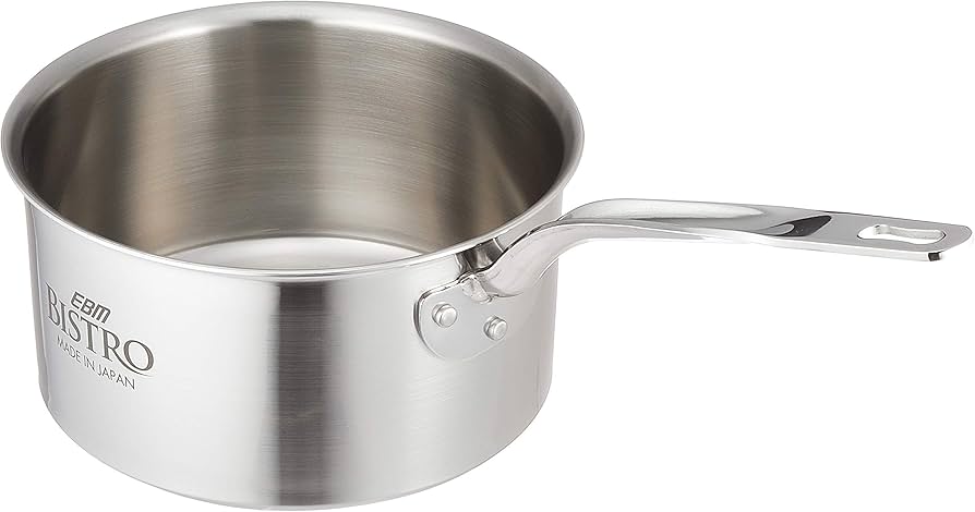 Amazon｜EBM ビストロ 三層クラッド 深型片手鍋 21cm 蓋無｜片手鍋