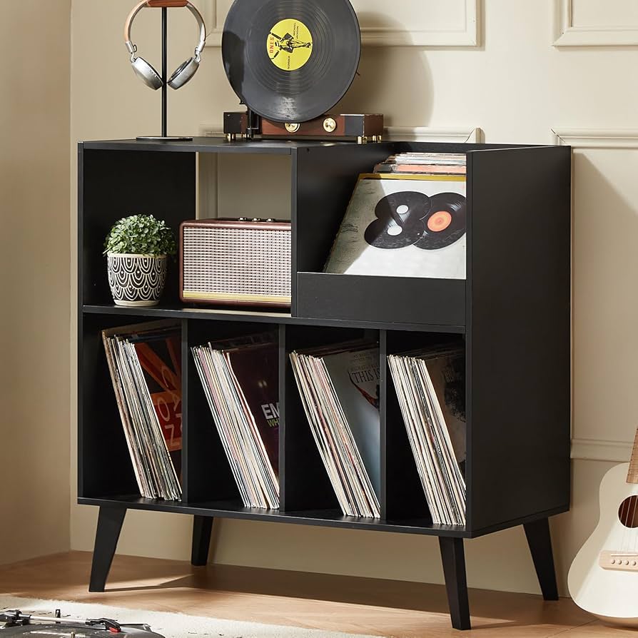 Amazon.com: LELELINKY Large Record Player Stand, Turntable Stand