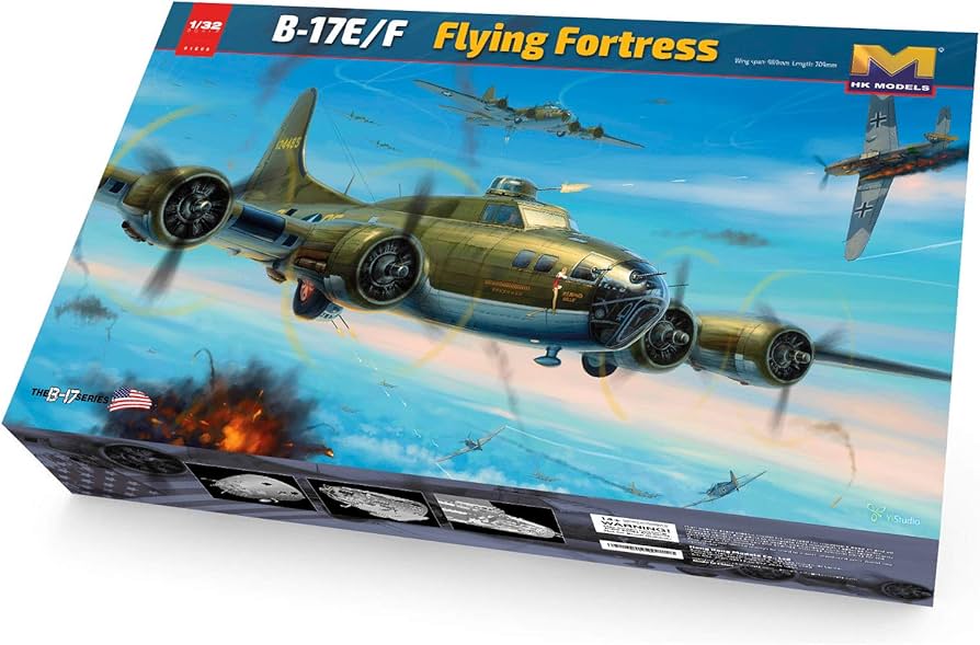 Amazon.com: HK Model 1/32 B-17E/F Flying Fortress Plastic Model