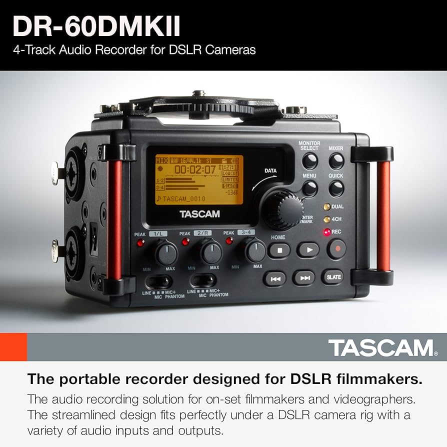 Amazon.com: TASCAM 4-Channel Portable Audio Recorder for