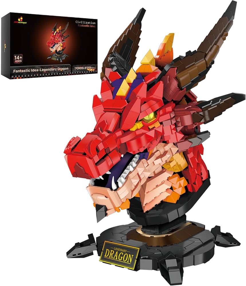 Amazon.com: JMBricklayer Dragon Set for Adults 70105, Cool Animals