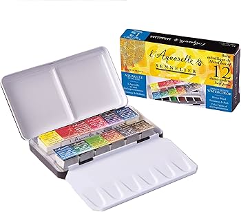 Amazon.co.jp: Sennelier セヌリエ 透明水彩絵具 HP12色ポケットセット