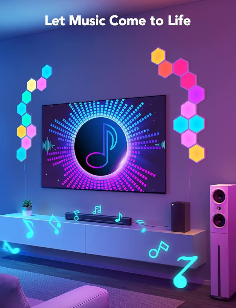 Amazon.co.jp: Govee (ゴビー) LED パネルライト 10枚入り 六角形