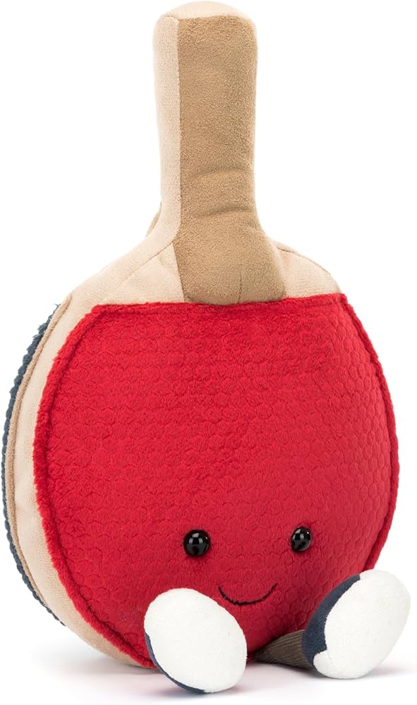 Amazon.co.jp: Jellycat Amuseables 卓球パドルおもちゃ、11インチ