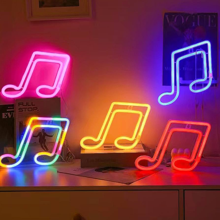 Amazon.co.jp: ネオンサイン 音符 LEDネオンライト インテリアライト