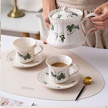 Amazon｜ティーポット 紅茶セット 珈琲急須 ティーカップ おしゃれ