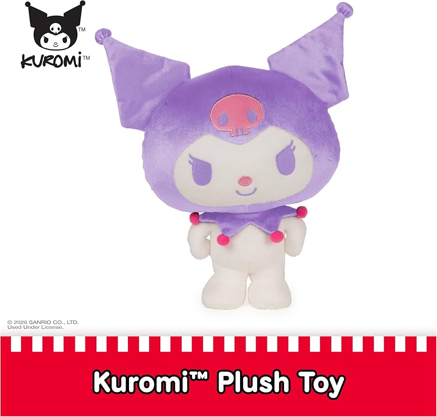 Amazon.com: GUND Sanrio Hello Kitty Kuromi Plush, Premium Stuffed