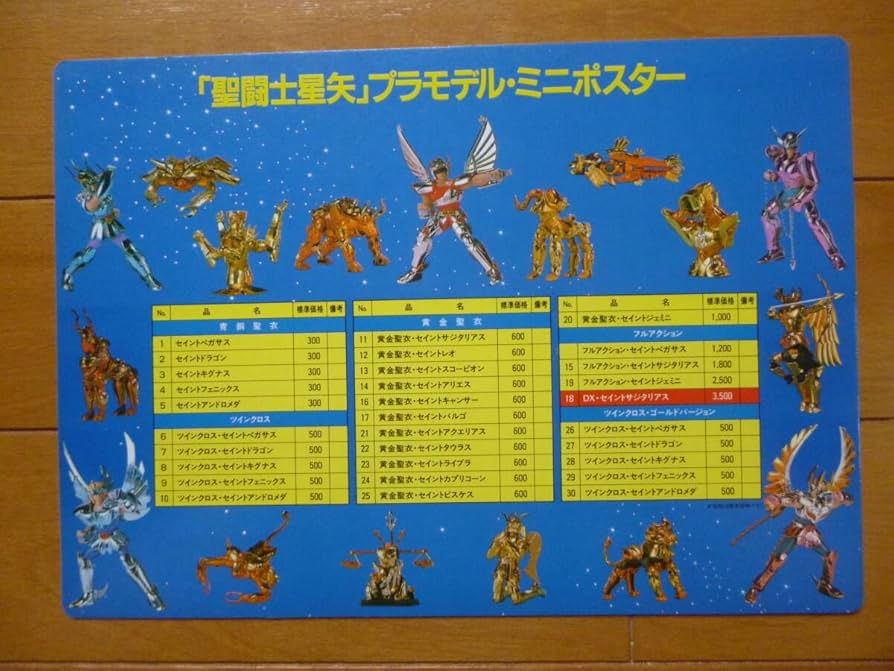 Amazon.co.jp: ／12星座宮 黄金聖闘士 3Dコレクション 販促下敷き 1枚