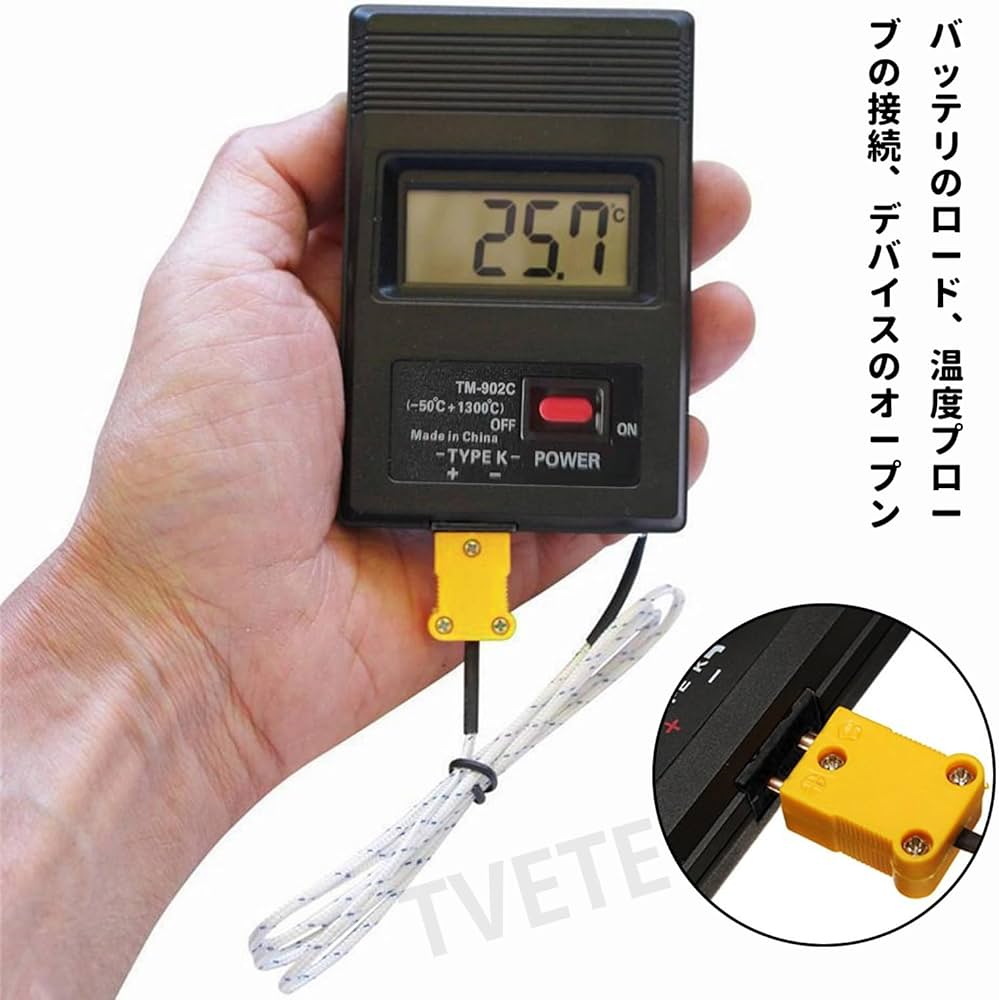 Amazon.co.jp: TM902C 熱電対温度計 デジタル K型温度計 表面温度計