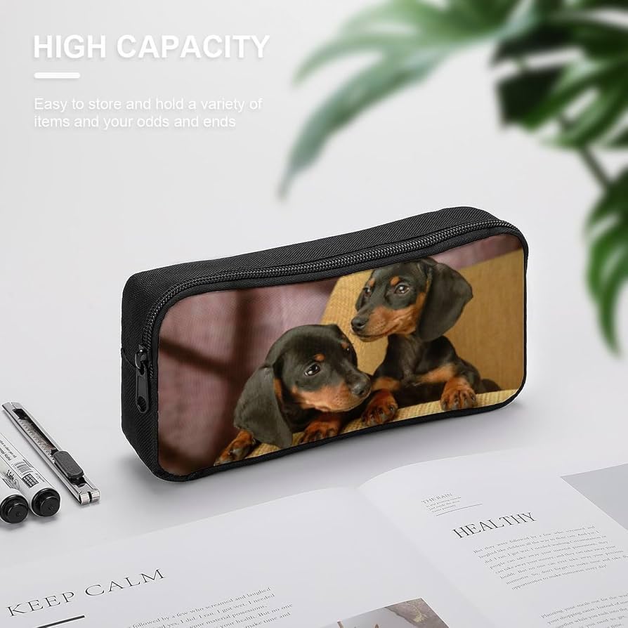 Amazon.co.jp: ペンケース ダックスフンド 犬 動物 ペン袋 筆袋