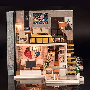 Amazon | moin moin ドールハウス ミニチュア 手作りキット セット