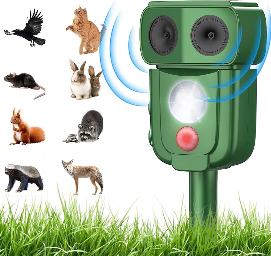 Amazon.co.jp: 動物撃退器 超音波 害獣対策器 猫よけ 人気 鳥よけ 犬よ