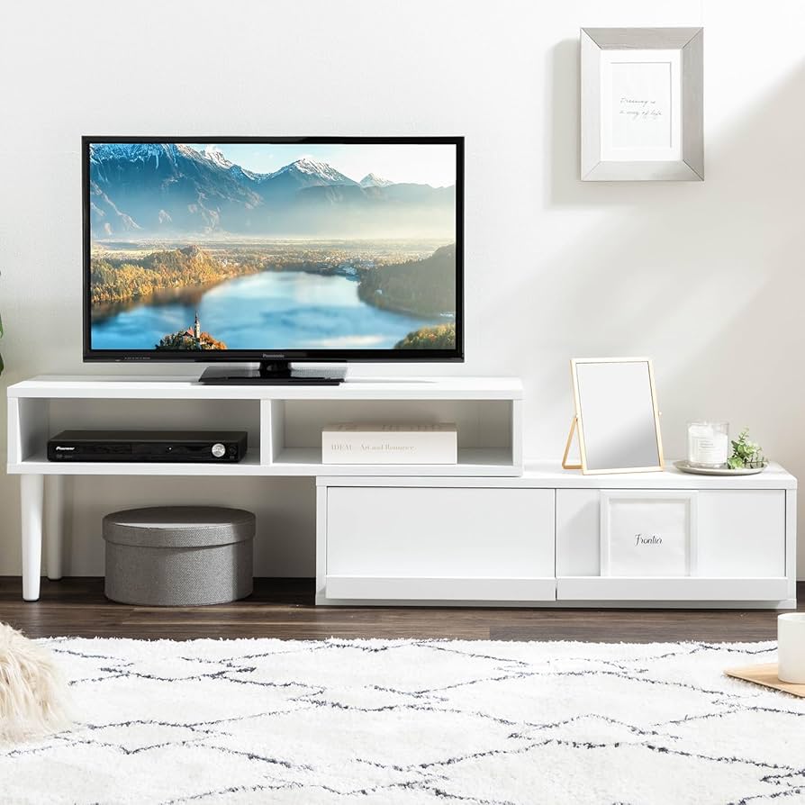 Amazon｜テレビ台 テレビボード コーナー ローボード 伸縮 幅96 幅183