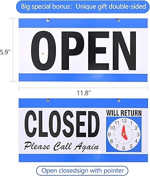 Amazon | OPEN看板 LED OPEN SIGN オープン クローズ OPEN＆CLOSED時間