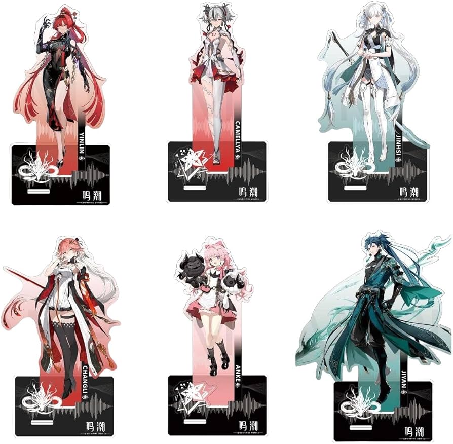 Amazon.co.jp: 鳴潮 吟霖 アクリルスタンド グッズ 長離 ツバキ 今汐