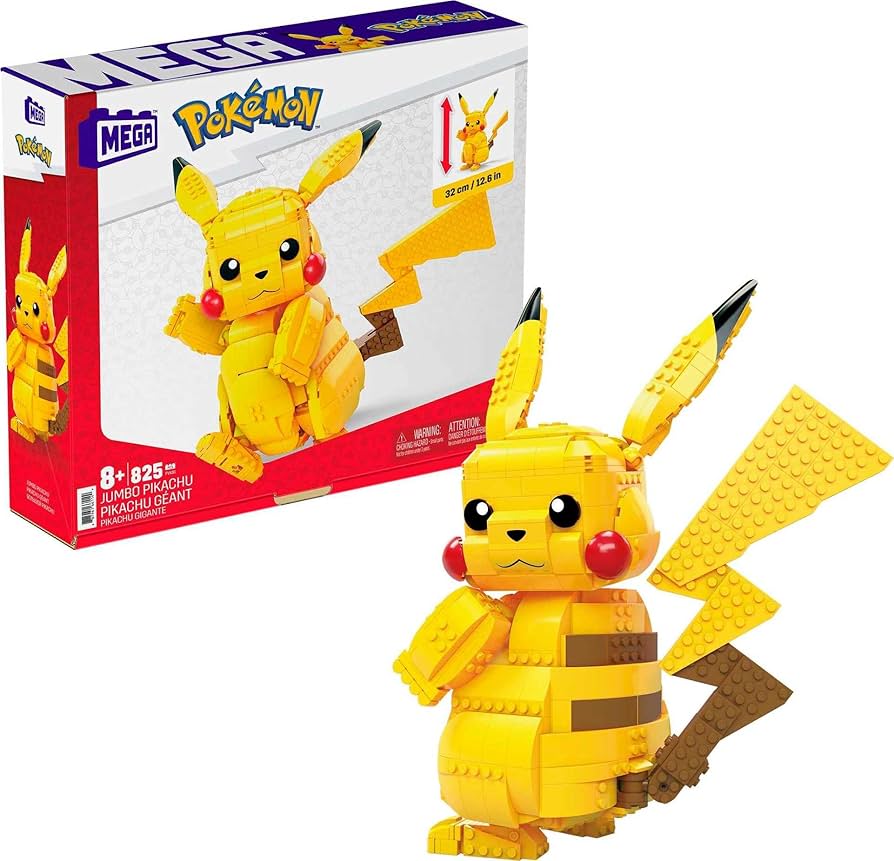 Amazon.co.jp: メガコンストラックス ジャンボピカチュウ ブロック 806