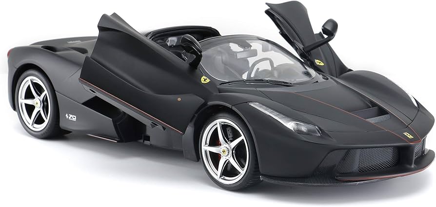 Amazon.co.jp: RASTAR 1/14 ラ フェラーリ アペルタ ブラック(手動開閉