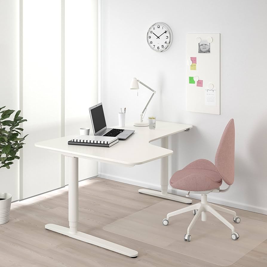 Amazon.co.jp: IKEA BEKANTコーナーデスク左座/スタンド、160x110cm