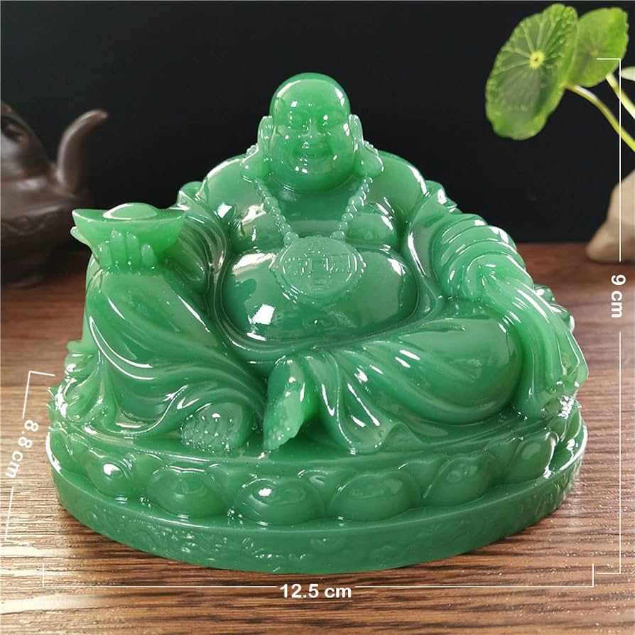 Amazon.co.jp: 装飾置物 笑う仏像人工翡翠石飾り : ホーム＆キッチン