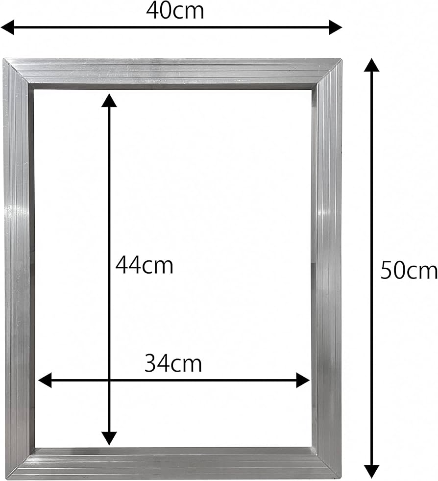 Amazon.co.jp: シルクスクリーン印刷 50×40cm 枠 アルミフレーム