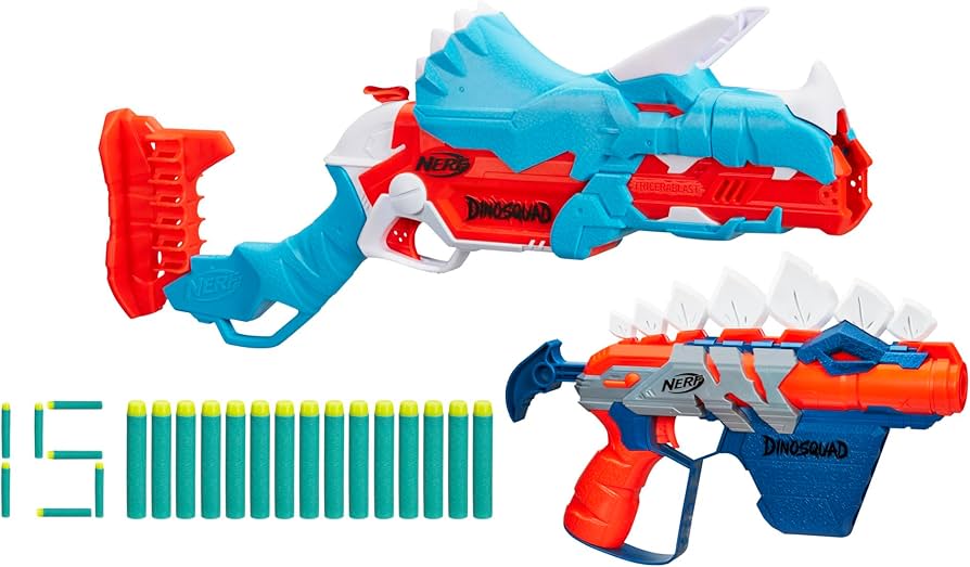 Amazon.co.jp: Nerf DinoSquad 恐竜クラッシュパック、ブラスター2個