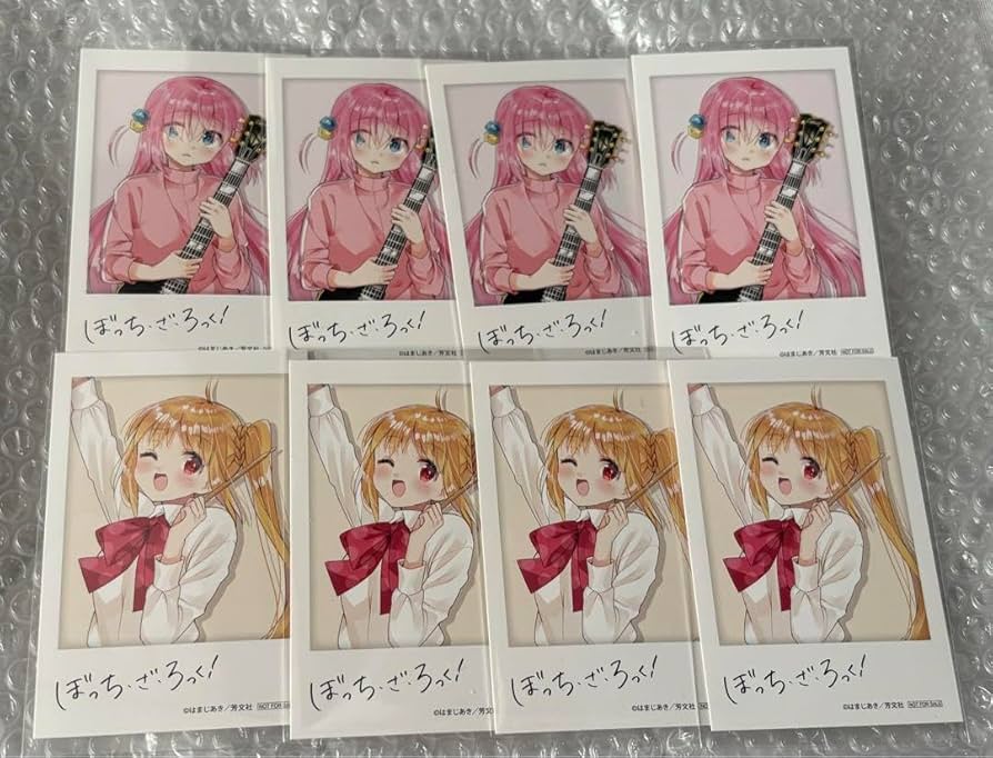 Amazon.co.jp: ぼっちざろっく チェキ風イラストカード 8枚セット