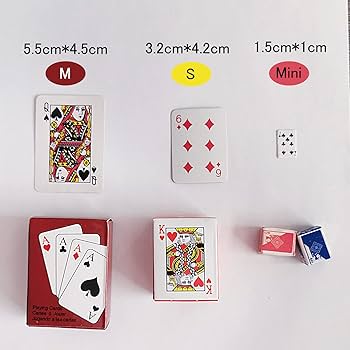 Amazon.co.jp: DY.2ten 54枚 ミニトランプ 超 極小 トランプ ミニ 1.5