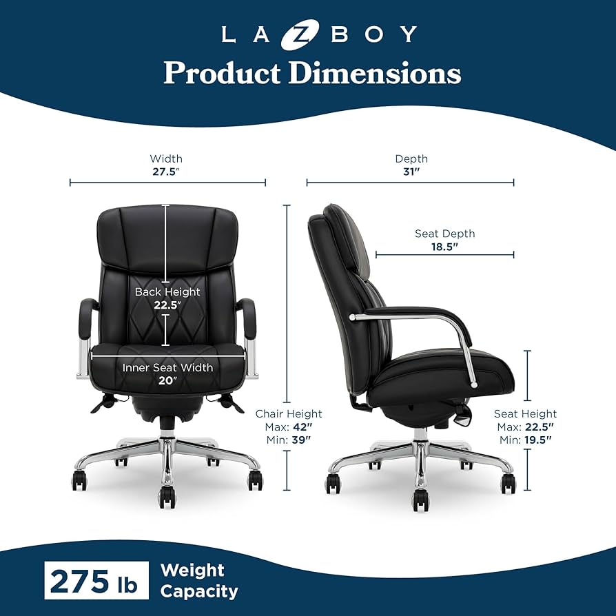 Amazon.com: La-Z-Boy Symphony Executive Mid-Back Office Chair