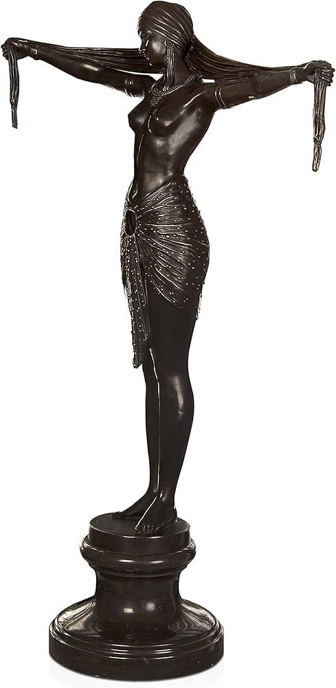 Amazon.co.jp: ワールドアートブロンズ彫刻バレリーナ、73x46x20 cm