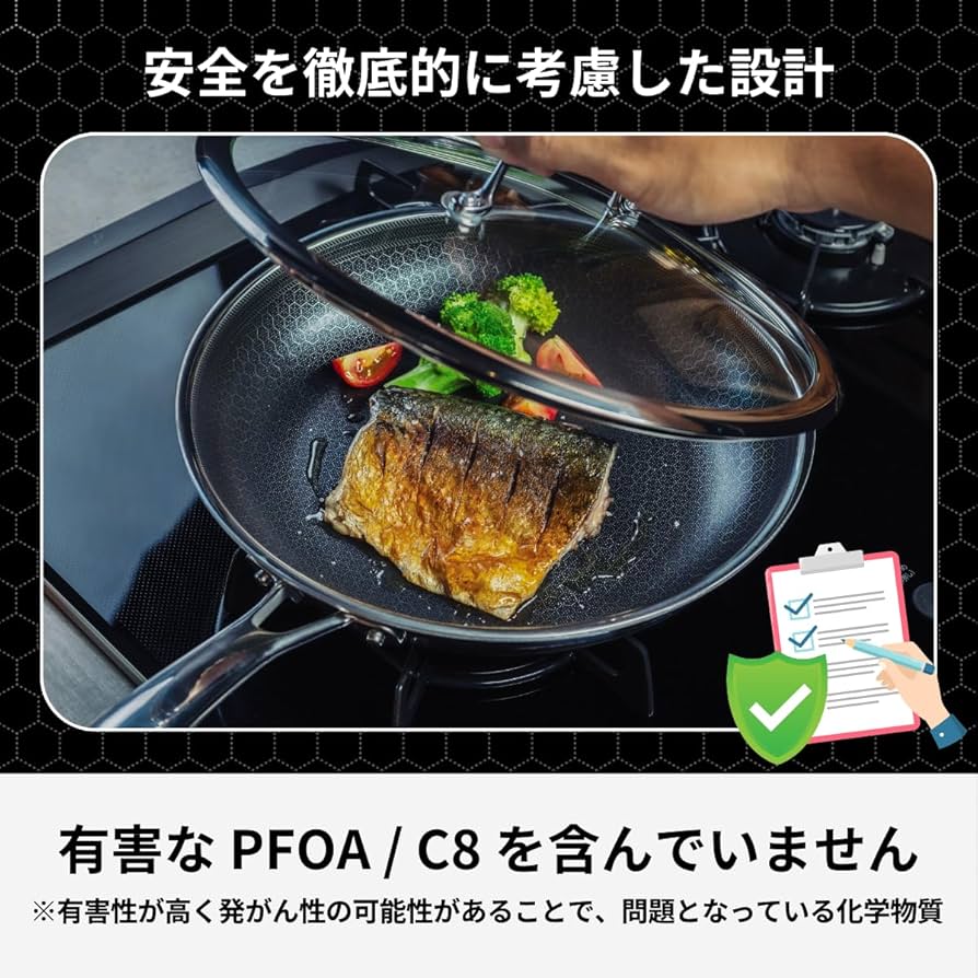 Amazon｜HexClad ハイブリッド ノンスティック フライパン 【26cm