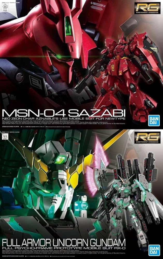 Amazon.co.jp: 2品セット RG サザビー／フルアーマーユニコーン : おもちゃ