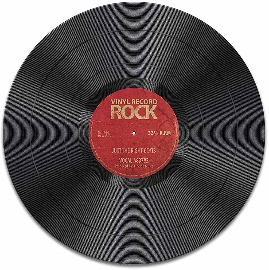 Amazon.com: WIRESTER Non-Slip Round Mousepad, Vintage Vinyl Record