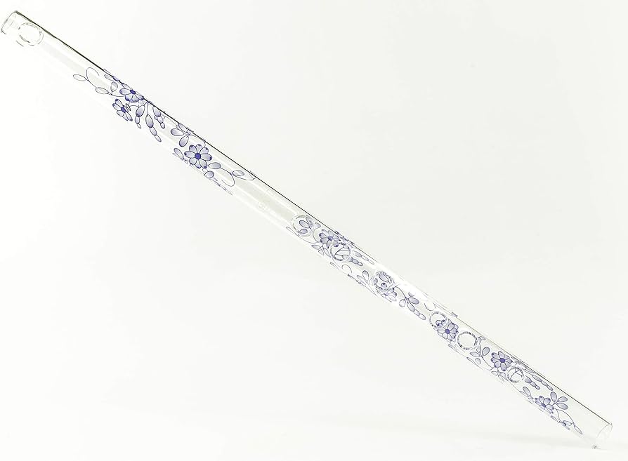 Amazon | HALL CRYSTAL Flute A Offset Blue Delft クリスタルフルート