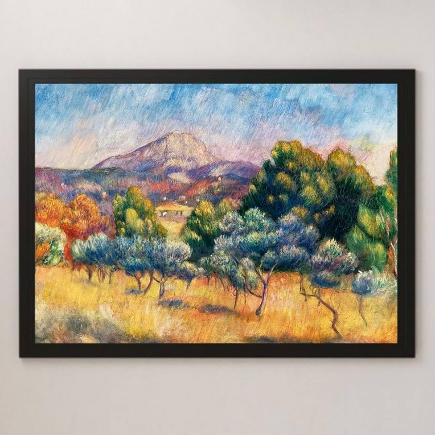 Amazon.co.jp: ルノワール『サントヴィクトワール山』絵画 アート 沢