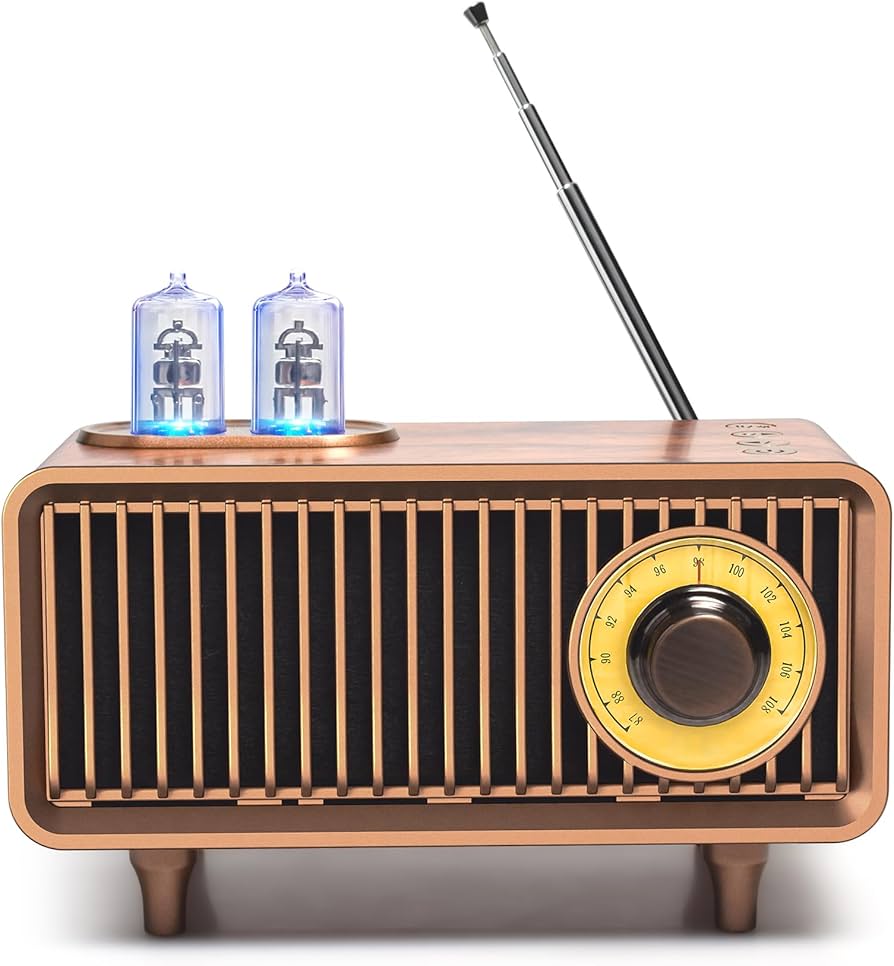 Amazon.com: COLSUR Retro Bluetooth Speaker, Vintage Radio, bass