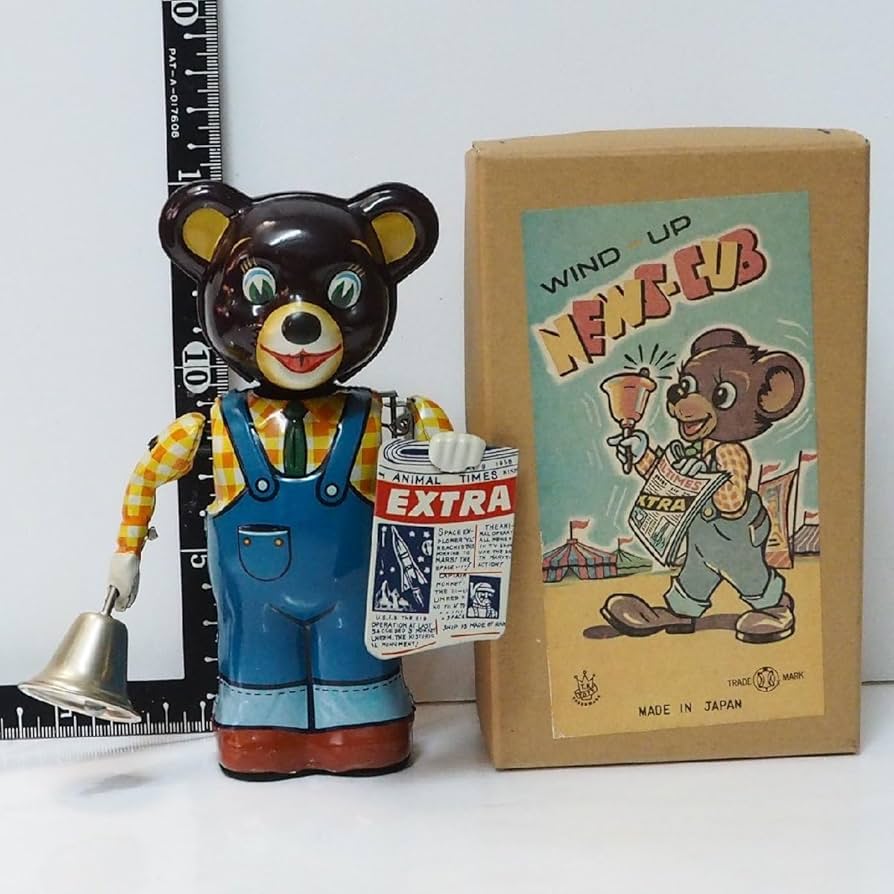 日本製ブリキ玩具 NEWS BEAR 限定5000 北原照久 認定監修 箱 栞付 日本