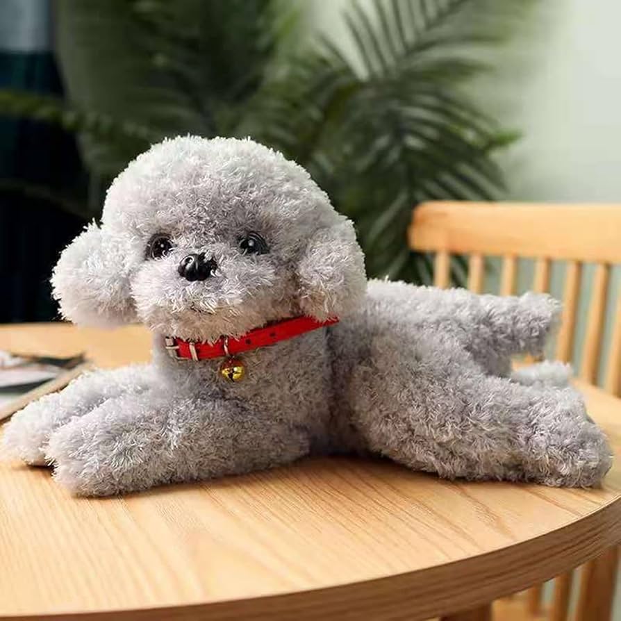 Amazon.co.jp: トイプードル プードルぬいぐるみ 犬 リアル 本物