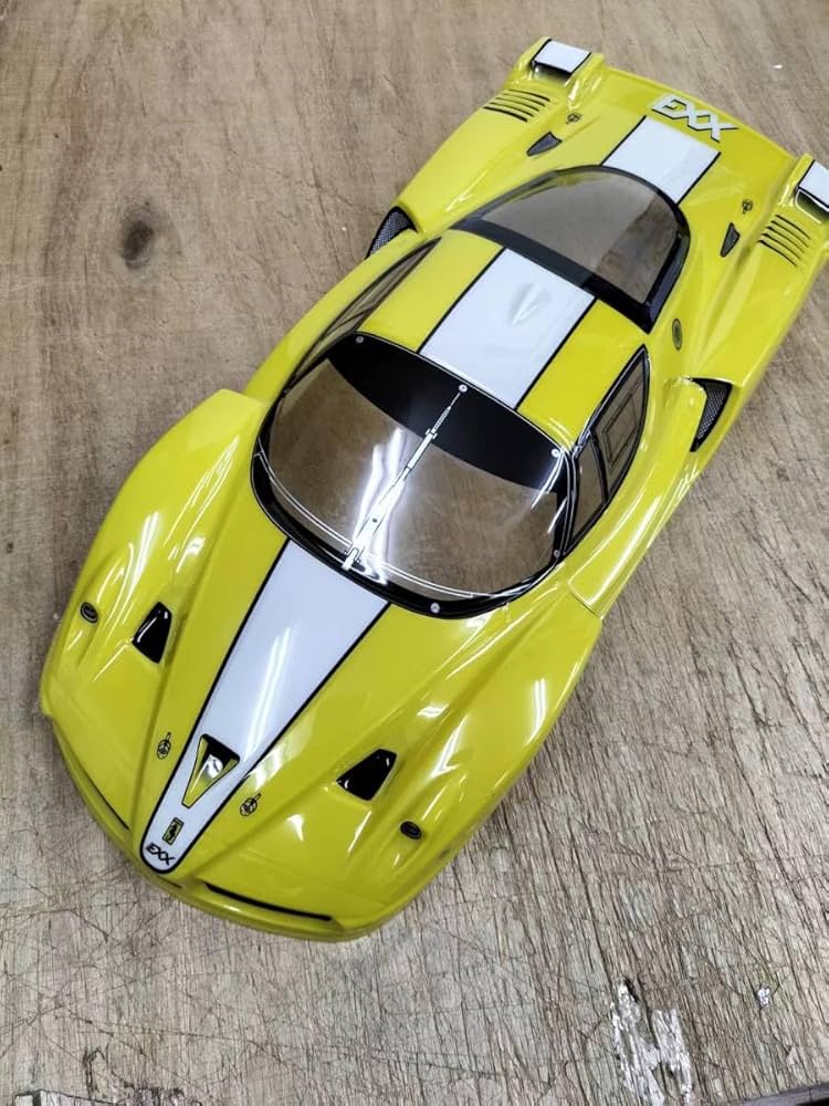 Amazon | 1/10サイズ ラジコンカーボディ スーパーカータイプ イェロー