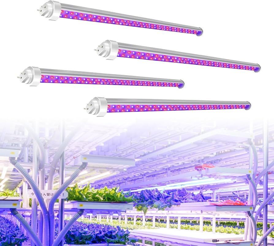 Amazon.co.jp: 植物育成ライト 20w 60cm 4Pcs 直管型 植物工場 植物