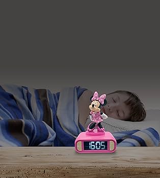 Amazon.co.jp: LEXiBOOK、ディズニーミニー、ミニー常夜灯目覚まし時計