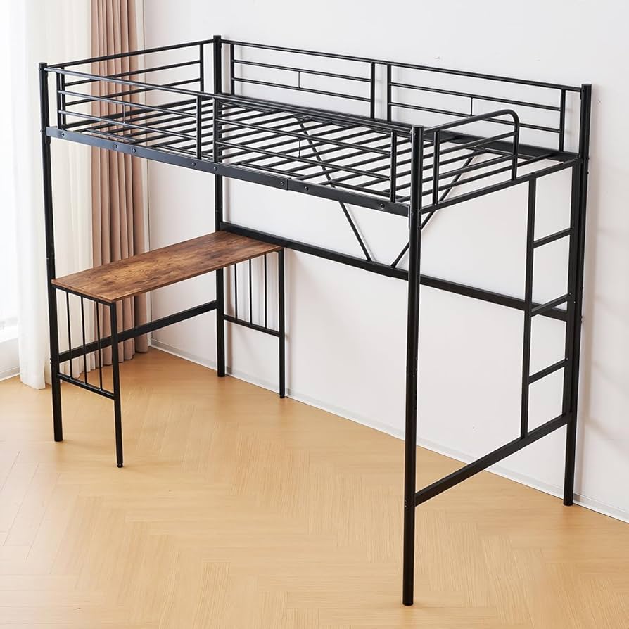 Amazon｜Bennbari ロフトベッド パイプベッド シングル ベッド 階段