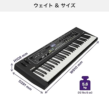 Amazon | ヤマハ YAMAHA ステージキーボード 61鍵 スピーカー内蔵 電池