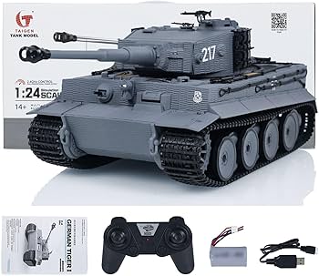 Amazon.co.jp: wheelfun タイゲン 1/24 RC バトルタンク タイガーI