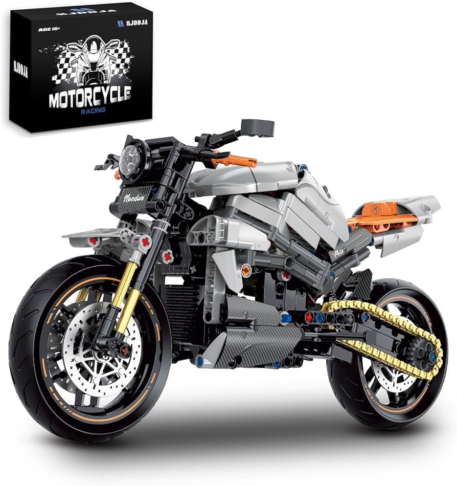 Amazon.com: MJDDJA 1:8 Motorcycle Building Set for Adults
