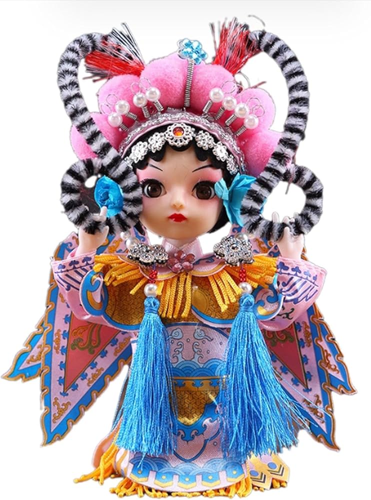 Amazon.co.jp: 中国の伝統的な手工芸品のシルクの置物、中国風の民芸品