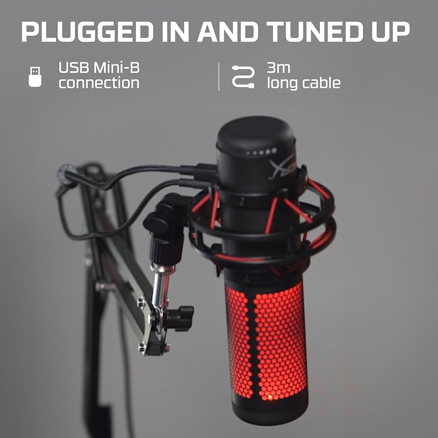 Amazon.com: HyperX QuadCast - USB Condenser Gaming Microphone, for