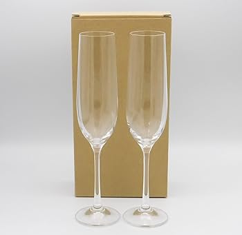 Amazon | ボヘミアングラス ガラス製 ペアシャンパングラス190ml