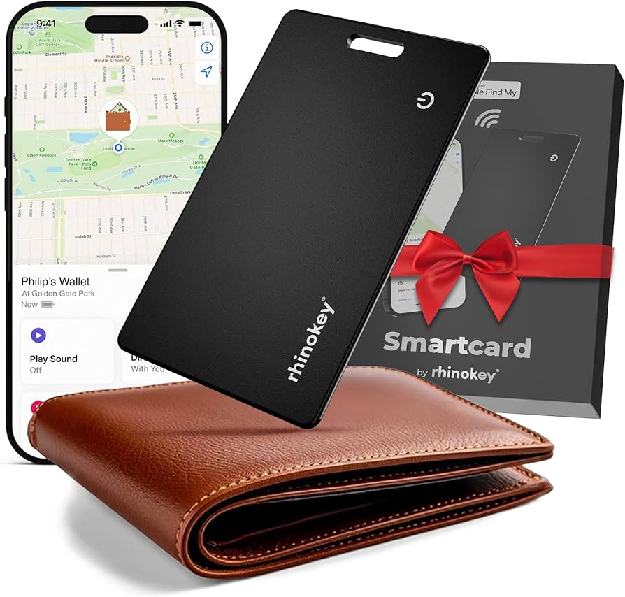 Amazon.com: Rhinokey Apple MFi Certified Wallet Tracker Card Works