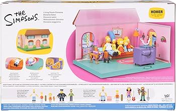 Amazon.co.jp: The Simpsons リビングルーム ジオラマハウス Playset